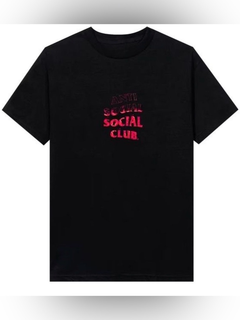 Anti Social Social Club "A Fire Inside" Pink Flame Tee | Black | Size L | SS21